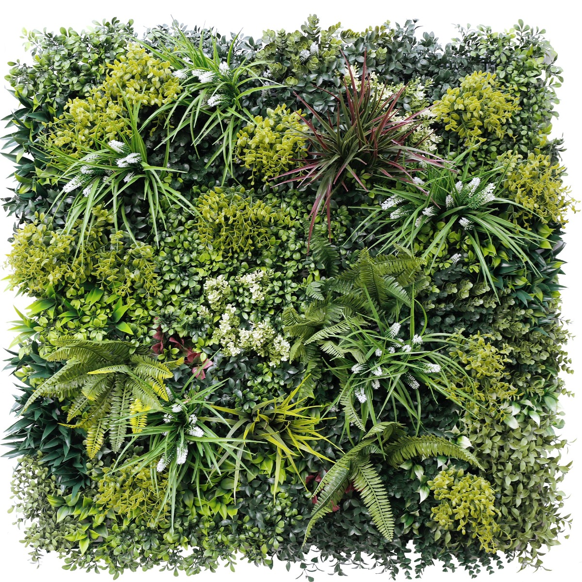 1014119-2 Lush Spring Vertical Garden / Green Wall UV Resistant 100cm x 100cm - Image 1