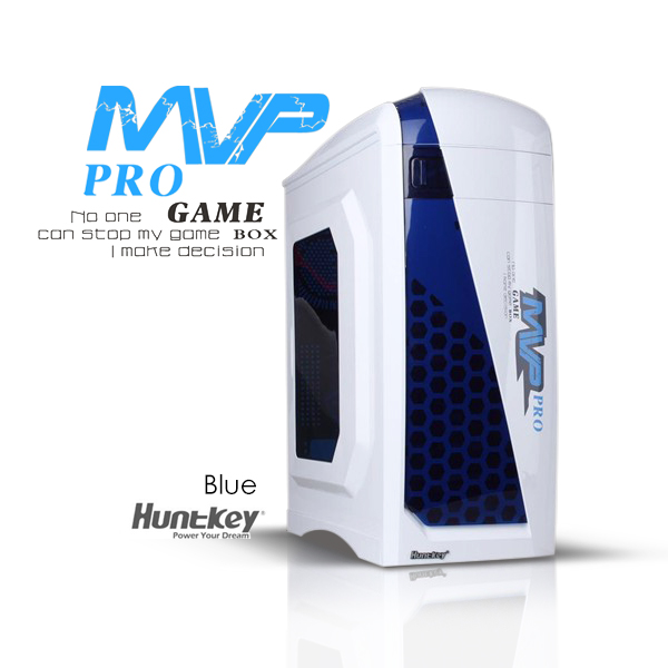 1496907726_1_12 Huntkey MVP Pro Gaming computer chassis - Blue (No PSU Included, NO FAN Included) - Image 1