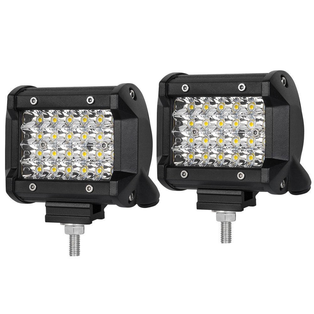 61tm9yyn3kl._sl1001__9 Pair 4 inch Spot LED Work Light Bar Philips Quad Row 4WD 4X4 Car Reverse Driving - Image 1