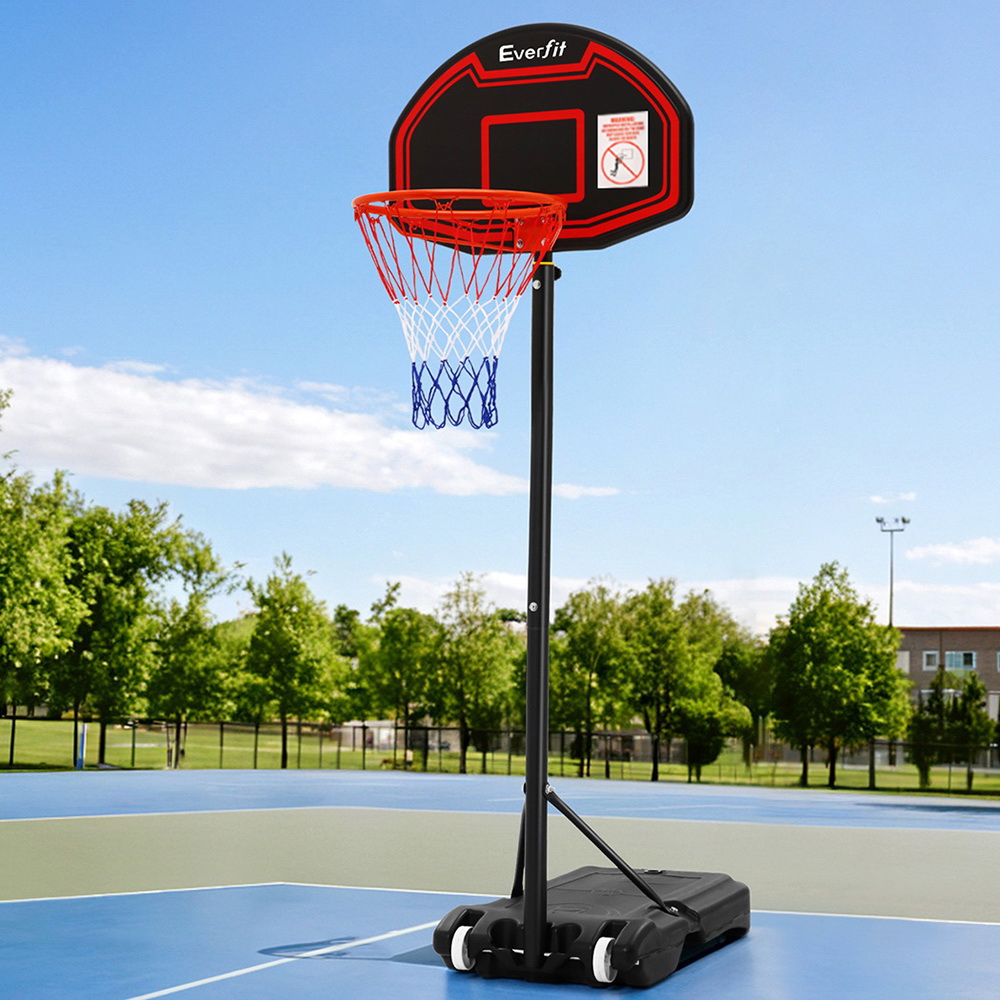 BAS-HOOP-210-L-BK-16694-07 Everfit 2.1M Basketball Hoop Stand System Adjustable Portable Pro Kids Black - Image 1