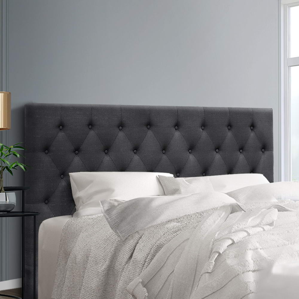 BFRAME-H-CAPPI-K-CHAR-202502281400-00 Artiss Bed Head Headboard King Size Fabric - CAPPI Charcoal - Image 1