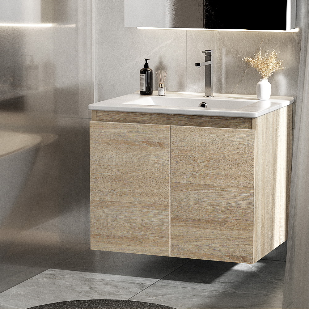 BV-1-600-OAK-AB-53231-06 Cefito Vanity Unit 600mm with Basin Oak - Image 1