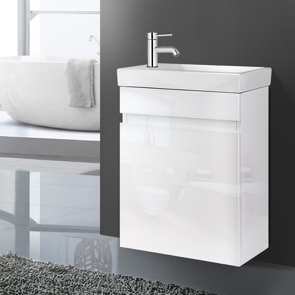 BV-6010-WH-15414-08 Cefito Vanity Unit 400mm with Basin White - Image 1