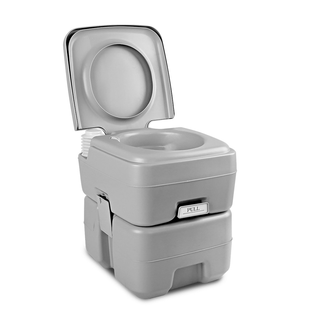 CAMP-TOILET-20L-T-00 Weisshorn 20L Portable Camping Toilet Outdoor Flush Potty Boating - Image 1