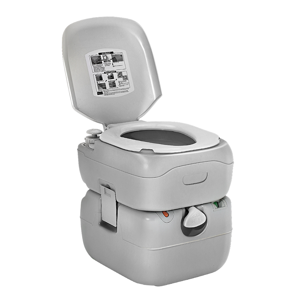 CAMP-TOILET-22L-T-00 Weisshorn 22L Portable Camping Toilet Outdoor Flush Potty Boating - Image 1