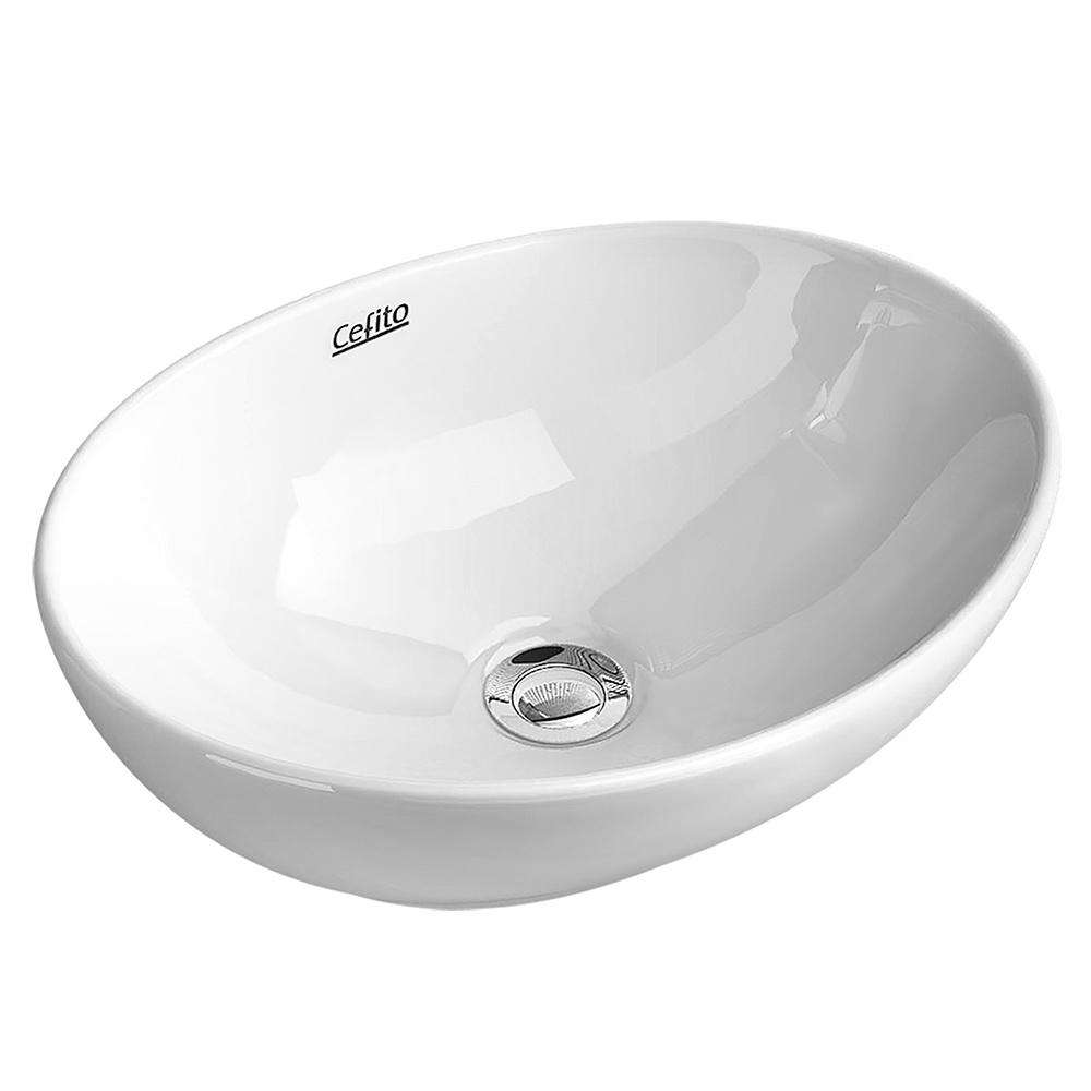 CB-005-WH-00 Cefito Bathroom Basin Ceramic Vanity Sink Hand Wash Bowl 41x34cm - Image 1