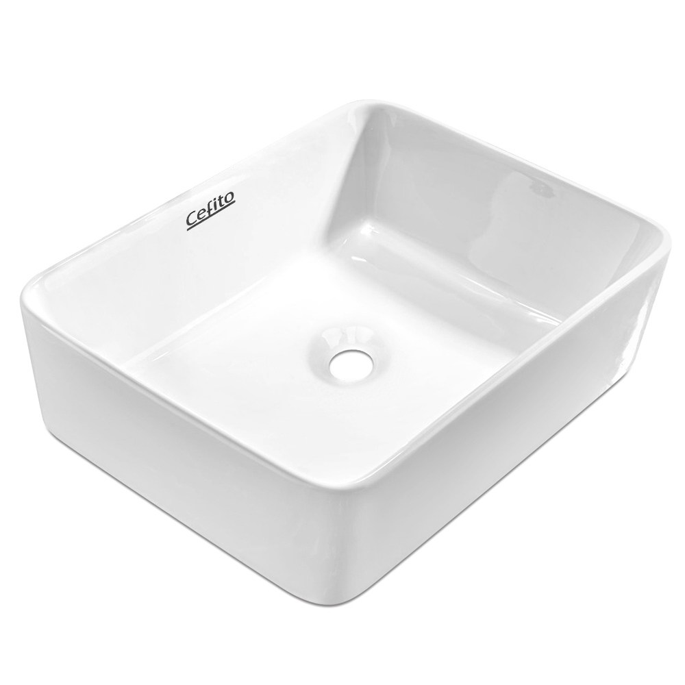 CB-037-WH-00 Cefito Bathroom Basin Ceramic Vanity Sink Hand Wash Bowl 48x37cm White - Image 1