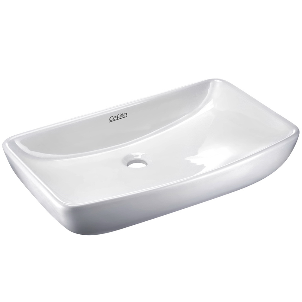 CB-046-WH-00 Cefito Bathroom Basin Ceramic Vanity Sink Hand Wash Bowl 60x38cm - Image 1