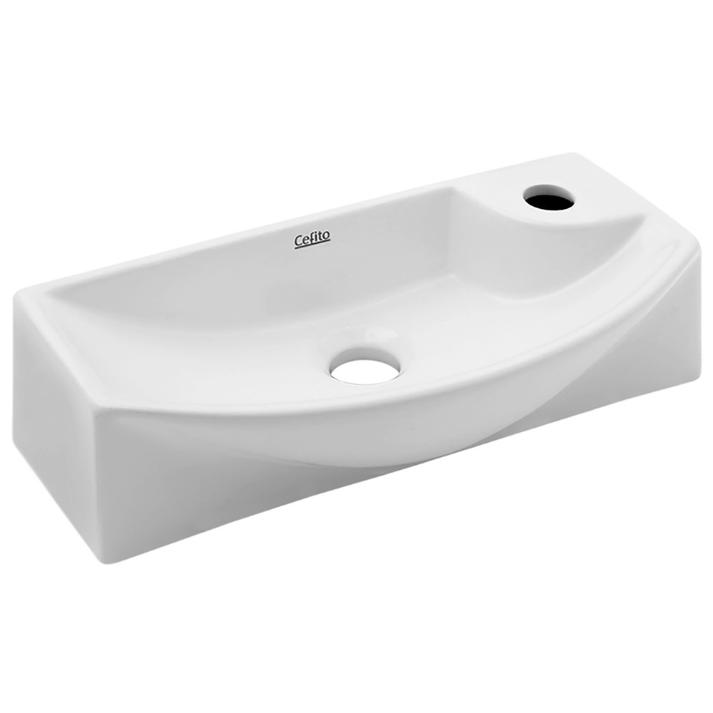 CB-625-WH-00 Cefito Bathroom Basin Ceramic Vanity Sink Hand Wash Bowl 45x23cm - Image 1