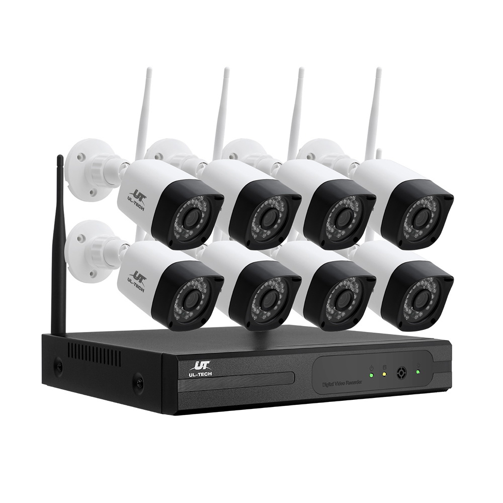 CCTV-WF-HF230446-8C-8S-198144-00 UL-tech 3MP Wireless CCTV 8CH 8 Square Camera - Image 1