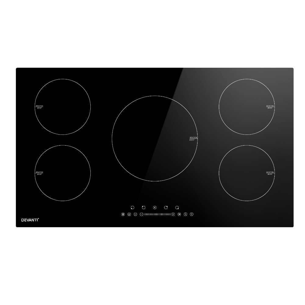 CT-IN-D-YL-IF7208S-66842-00 Devanti Induction Cooktop 90cm Electric Cooker - Image 1