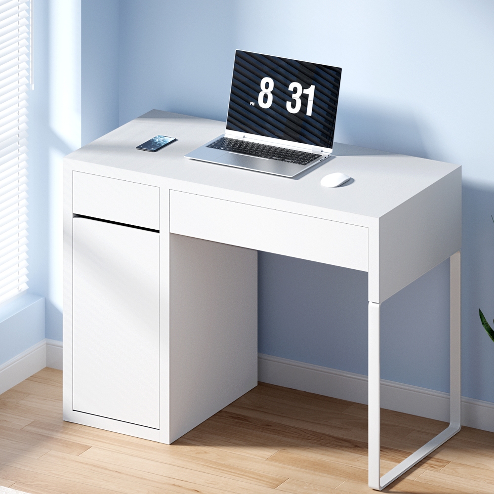 DESK-DRAW-105-WH-AB-3901-07 Artiss Computer Desk Drawer Cabinet White - Image 1
