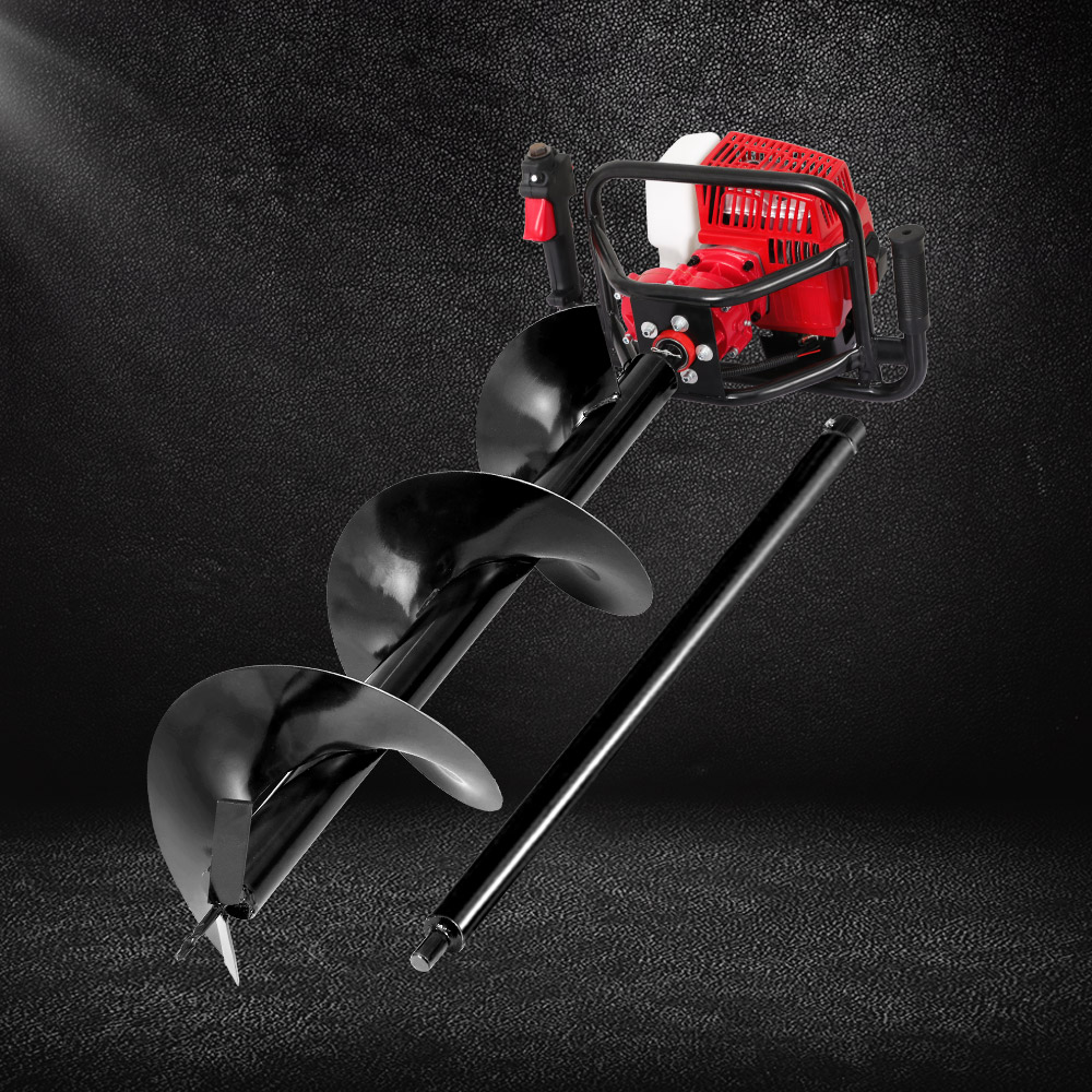 DI-EE-N-RDBK-AUG300-67976-06 Giantz 92CC Post Hole Digger 300mm Petrol Drill Extension Auger Bits - Image 1