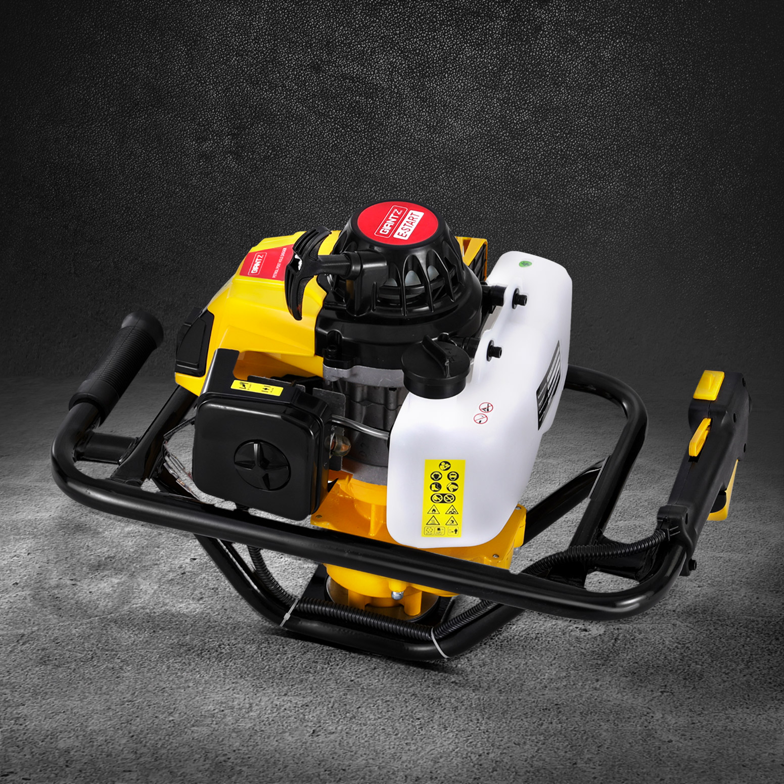 DI-EE-OV-N-YE-167859-06 Giantz 82CC Post Hole Digger Motor Only Petrol Engine Yellow - Image 1