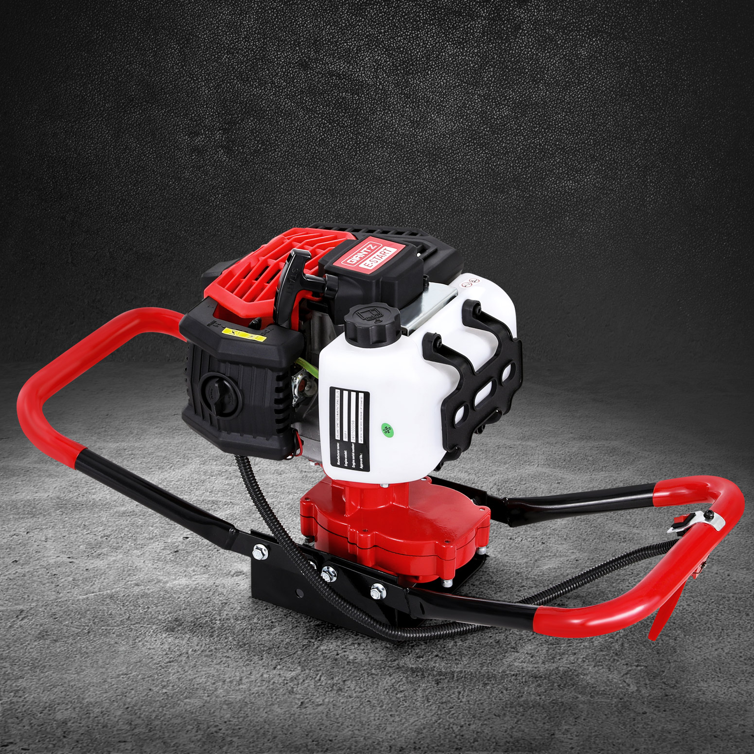 DI-ST-OV-N-RDBK-167857-06 Giantz 65CC Post Hole Digger Motor Only Petrol Engine Red - Image 1