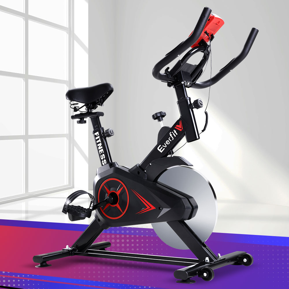 EB-B-SPIN-01-BK-202502281034-00 Everfit Spin Bike Exercise Bike Flywheel Cycling Home Gym Fitness Machine - Image 1