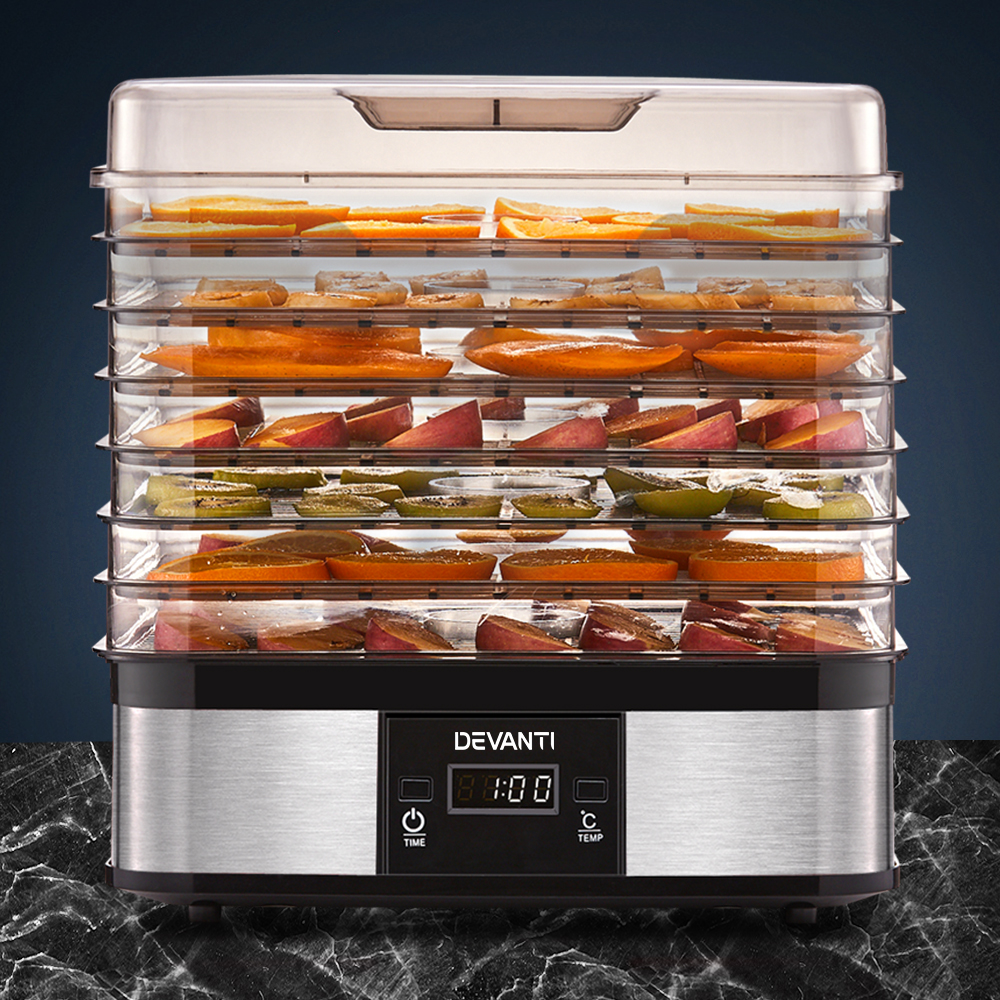 FD-B-1159-SS-7-202502281652-00 Devanti 7 Trays Food Dehydrator - Image 1