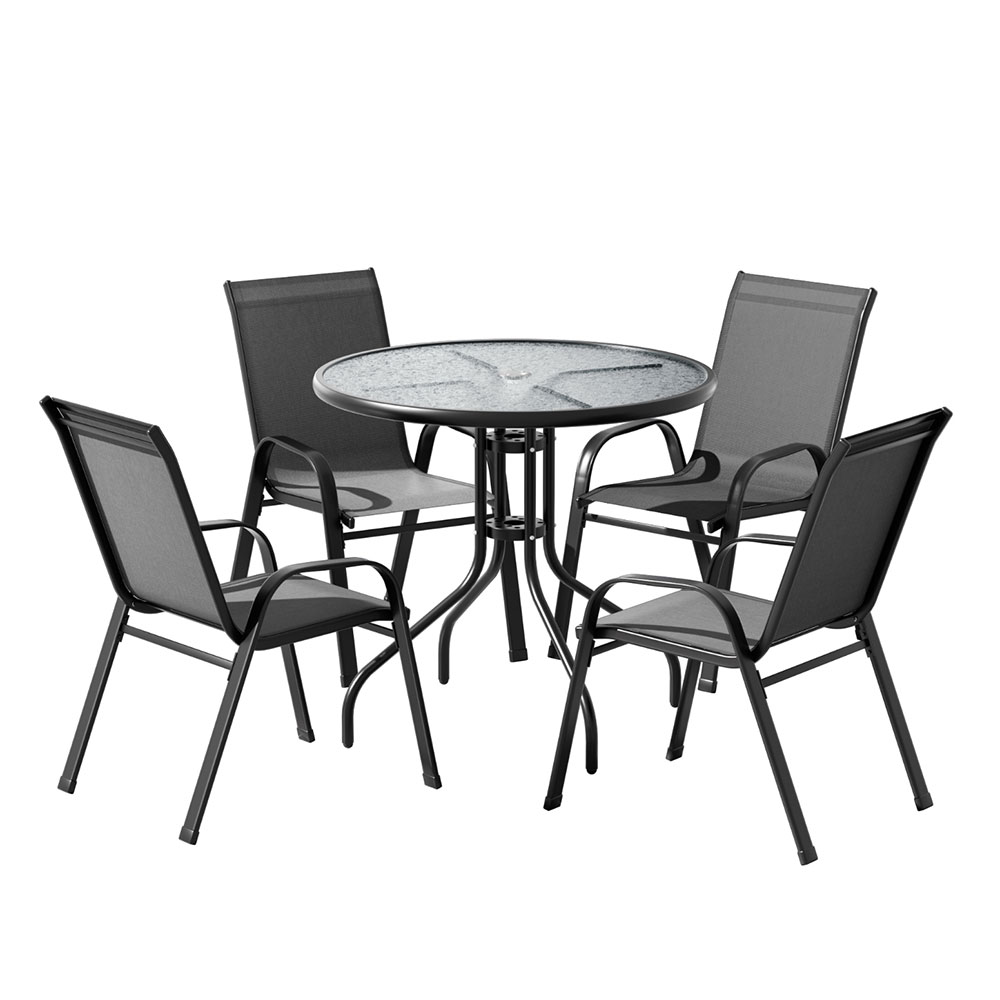 FF-STA-DINING-GE-202505131612-00 Gardeon Outdoor Dining Set Table and Chairs Patio Garden Furniture Bistro Set - Image 1