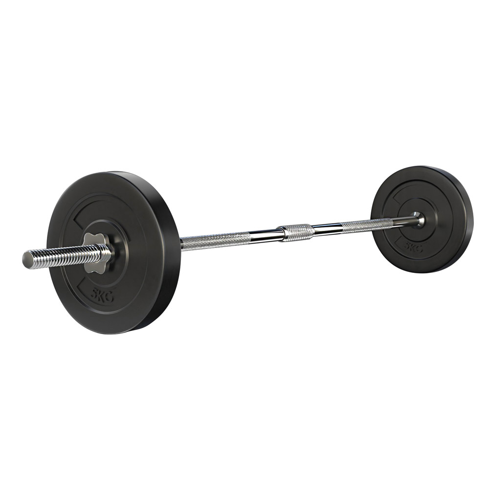 FIT-K-BB-SET-10KG-202505021640-00 Everfit 18kg Barbell Set Weight Plates Bar Lifting Bench 168cm - Image 1
