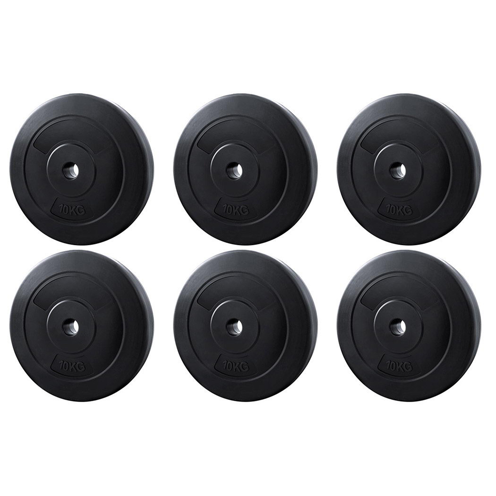 FIT-K-DB-PL-60-205327-00 Everfit 60kg Barbell Weight Plates Standard Home Gym Press Fitness Exercise - Image 1