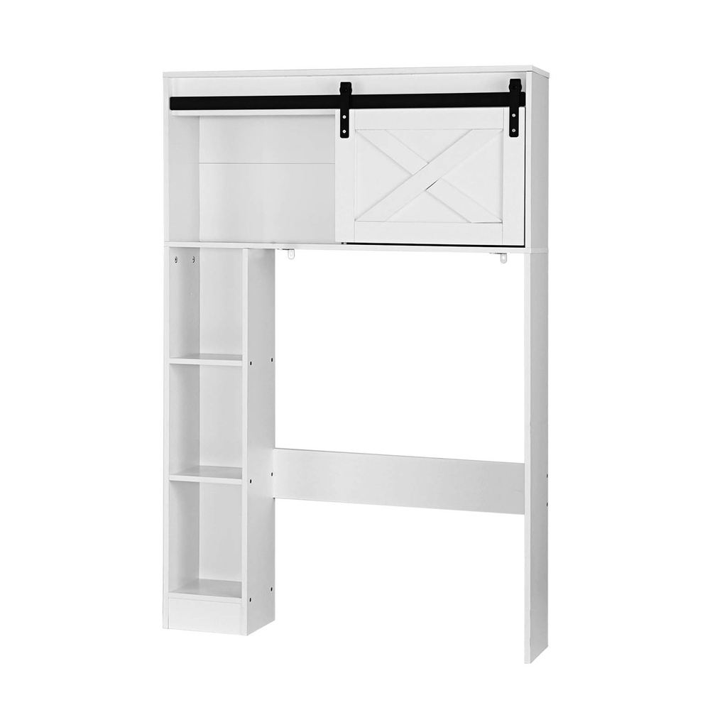 FUR-S-BATH-SAVE02-WH-167840-00 Artiss Bathroom Cabinet Over the Toilet Storage Organiser Laundry Shelf 128cm - Image 1