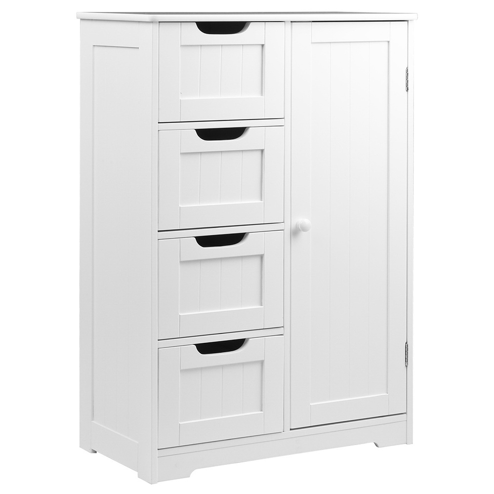 FURNI-G-BATH-5078-WH-12221-00 Artiss Bathroom Cabinet Storage Drawers White - Image 1