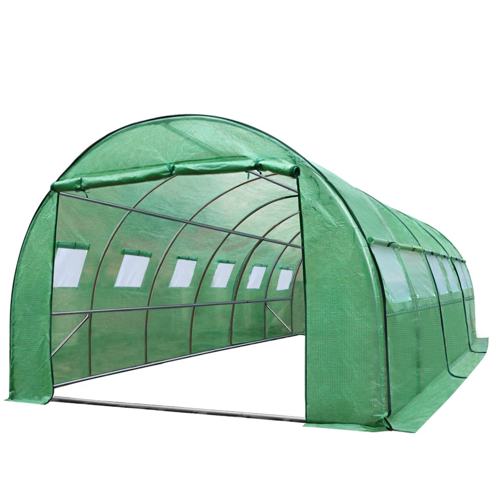 GH-POLY-E-60X30-GR-D-AB-20785-00 Green Fingers Greenhouse 6x3x2M Walk in Green House Tunnel Plant Garden Shed Dome - Image 1