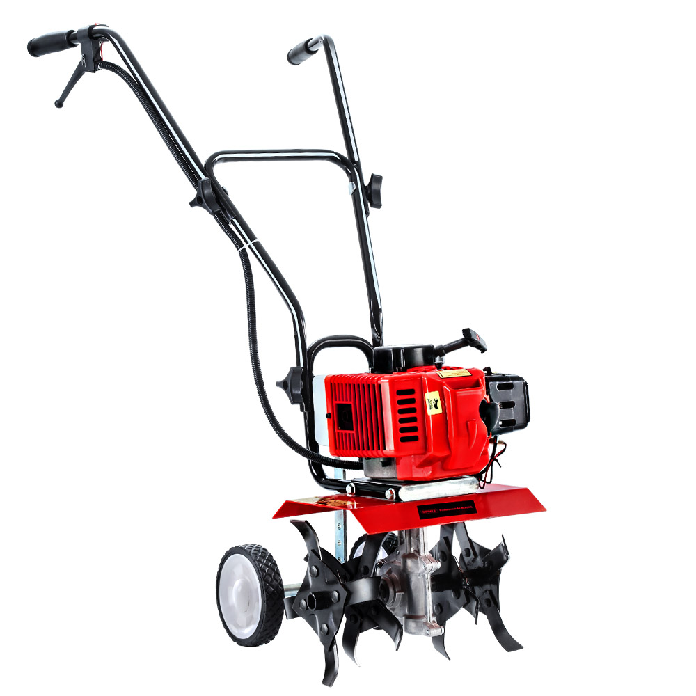 GTC-ET-4B-OG-00 Giantz 88CC Tiller Rototiller Garden Cultivator 4 Blades Soil Power Rotary Hoe - Image 1