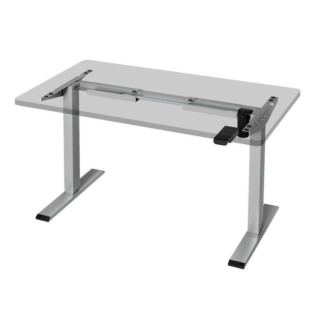 HASD-114G-GY-202503141614-00 Artiss Electric Standing Desk Frame Only Height Adjustable 70KG Load Grey - Image 1