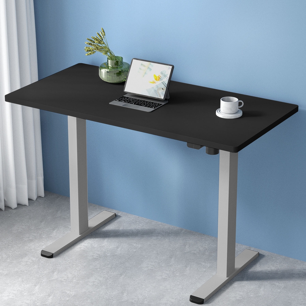 HASD-114G-GYDF-BKDB-120-61850-06 Artiss Standing Desk Motorised 120CM Black - Image 1