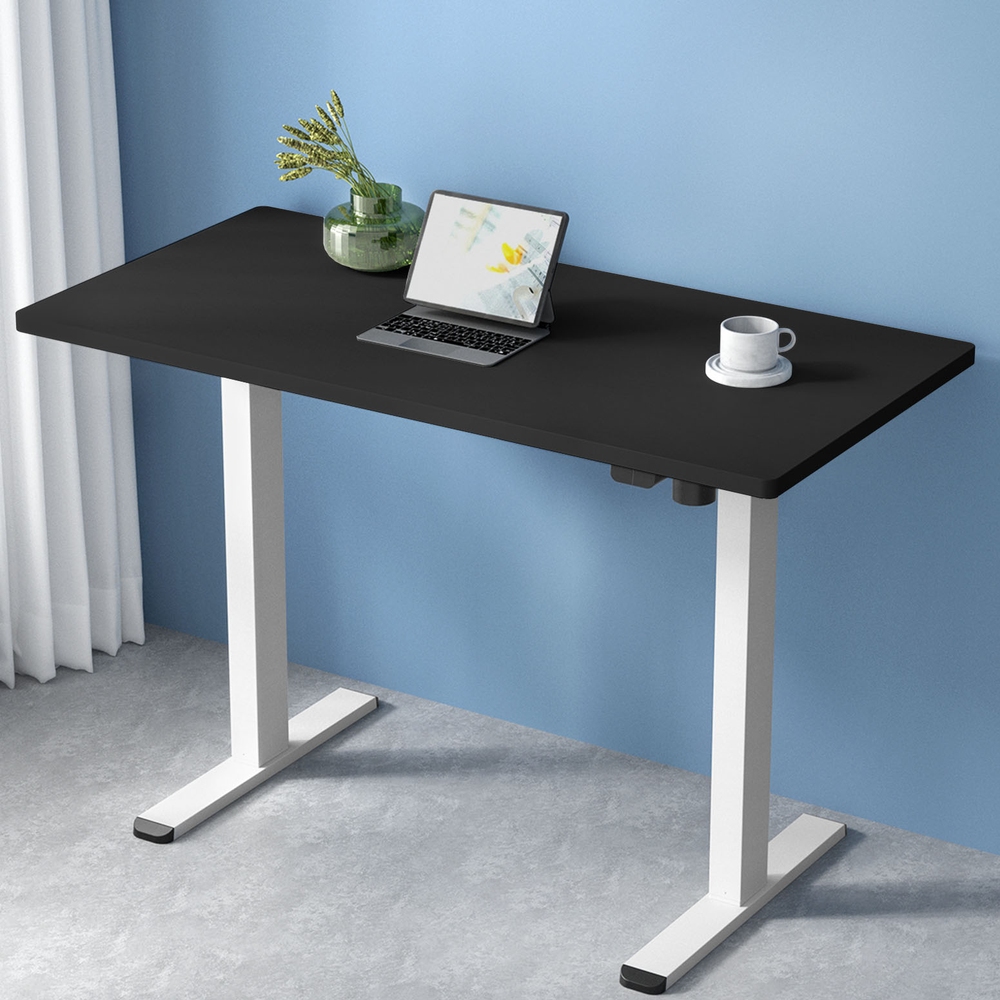 HASD-114G-WHDF-BKDB-140-61858-06 Artiss Standing Desk Motorised Sit Stand Desks Black 140CM - Image 1