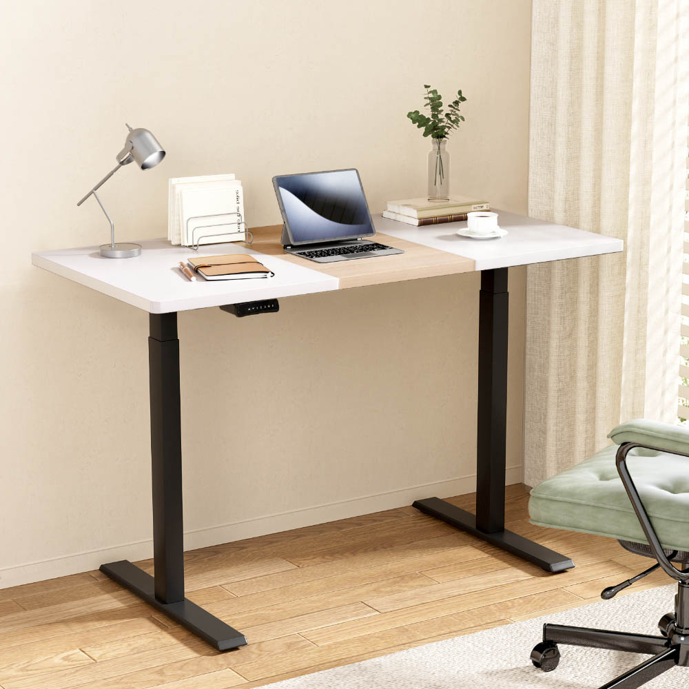 HASD-268-BKDF-NWDB-120-202502281042-00 Artiss Standing Desk Motorised Electric Dual Motor 120CM - Image 1