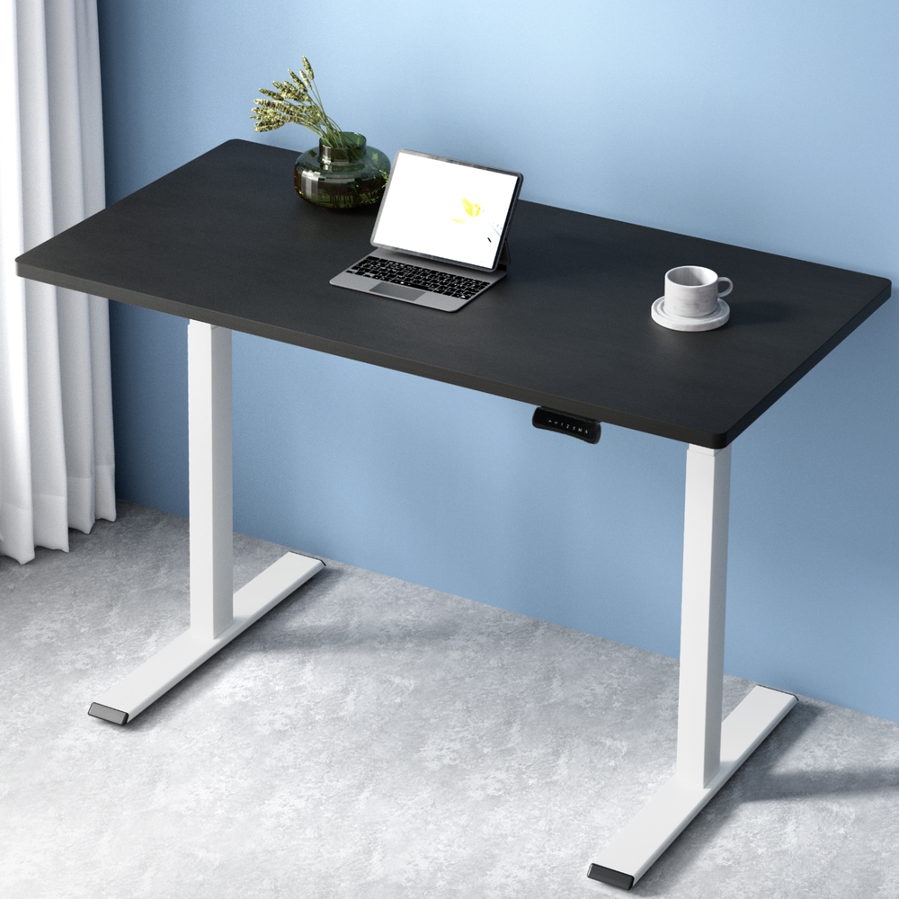 HASD-268-WHDF-BKDB-120-202502281044-00 Artiss Standing Desk Motorised Dual Motor 120CM Black - Image 1