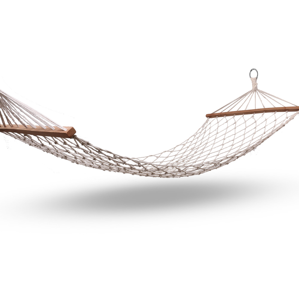 HM-BED-BAR-MES-S-CR-00 Gardeon Hammock Bed Outdoor Chair Camping Hammocks Hanging Mesh - Image 1