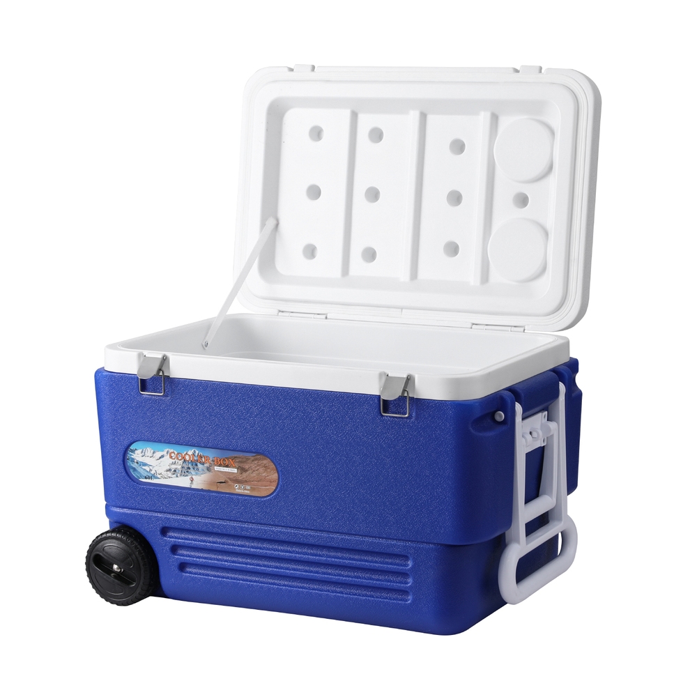 ICE-COOLER-60L-WHEEL-BL-219069-00 Glacio 60L Portable Ice Cooler Box With Wheels Camping Fridge - Image 1