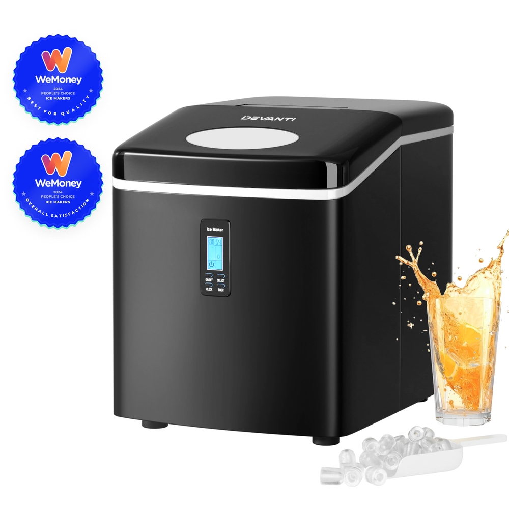 IM-ZB12S-BK-202504021004-00 Devanti 15kg Ice Maker Machine Black - Image 1