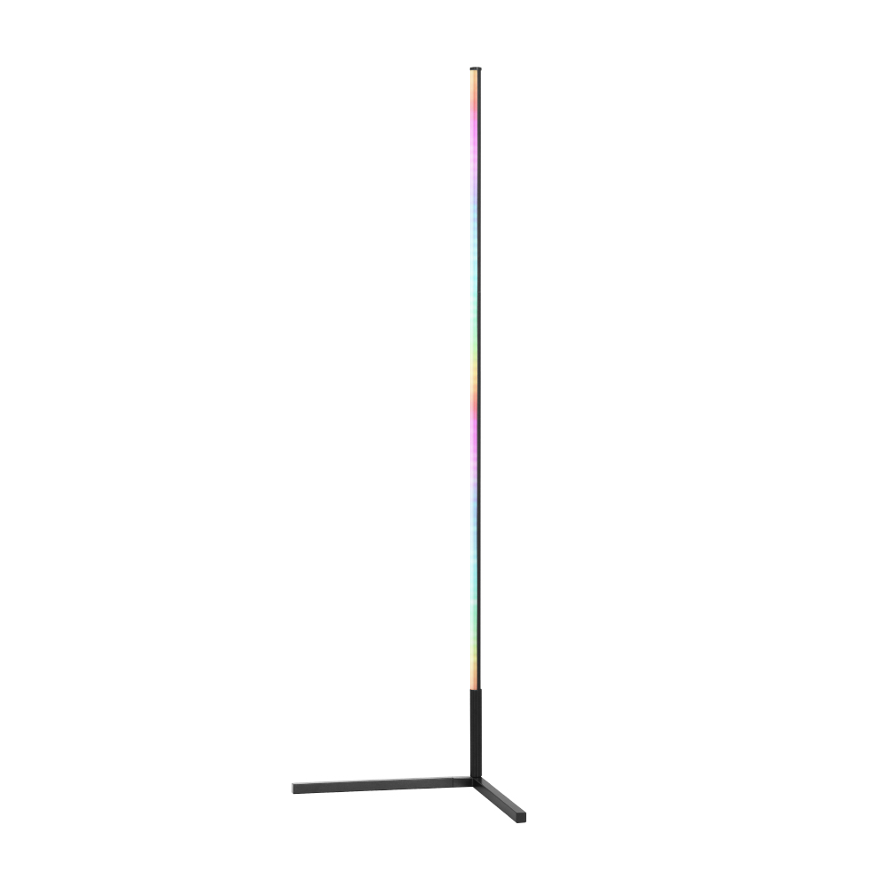 LAMP-FLOOR-RGB-150-BK-96636-00 Artiss RGB LED Floor Lamp Remote Control Corner Light Stand Gaming Room 150CM - Image 1