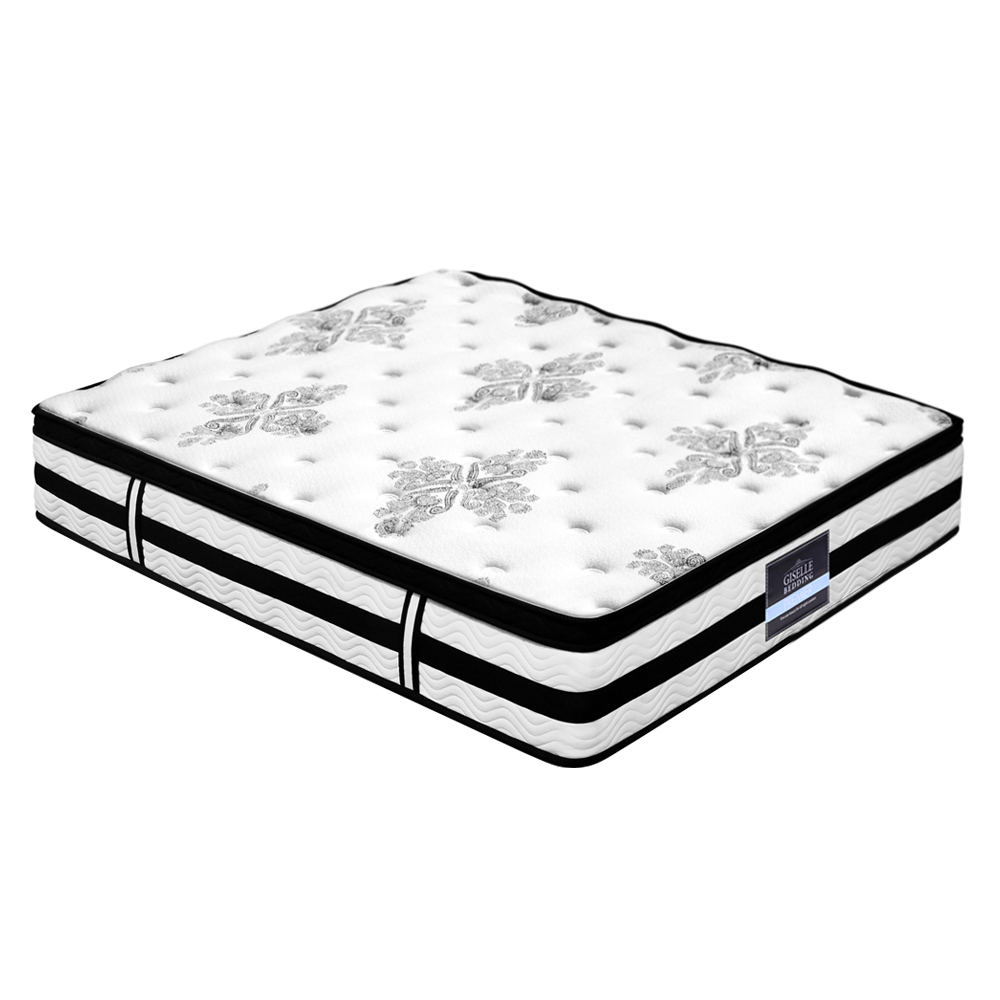 MATTRESS-0908-SUPER-K-202502281448-07 Giselle Bedding 34cm Mattress Euro Top Pocket Spring Super King - Image 1