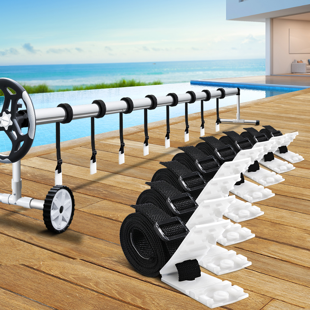 PC-ROLLER-STRAPS-202502281858-00 Aquabuddy Pool Cover Roller Attachment Swimming Pool Reel Straps Kit 8PCS - Image 1
