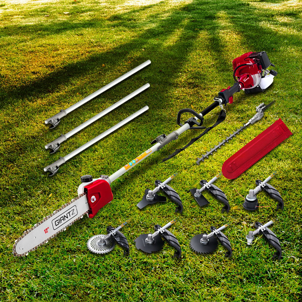 PCAW-4S-40CC-GSAW-202502282010-00 Giantz 40CC Pole Chainsaw Hedge Trimmer Brush Cutter Whipper Saw 4-Stroke 9-in-1 - Image 1