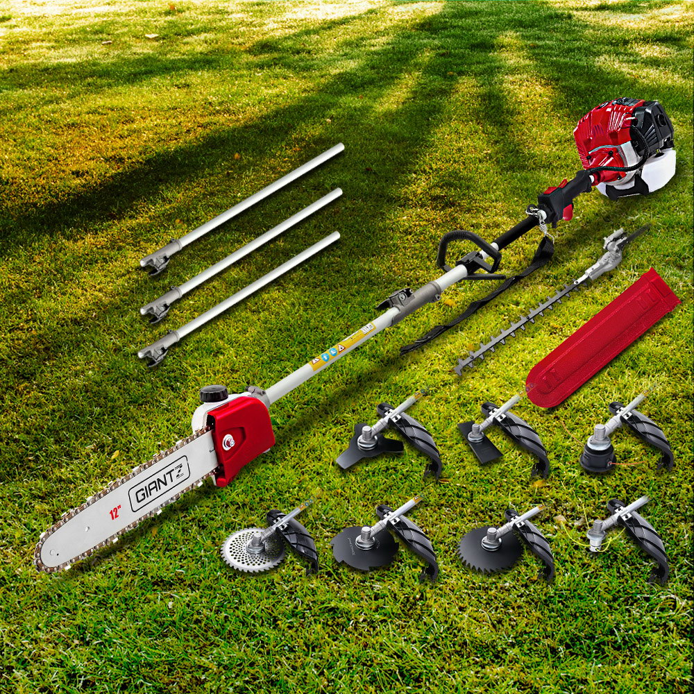 PCAW-65CC-OG-GSAW-202502282010-00 Giantz 65CC Pole Chainsaw Hedge Trimmer Brush Cutter Whipper Snipper 9-in-1 4.3m - Image 1