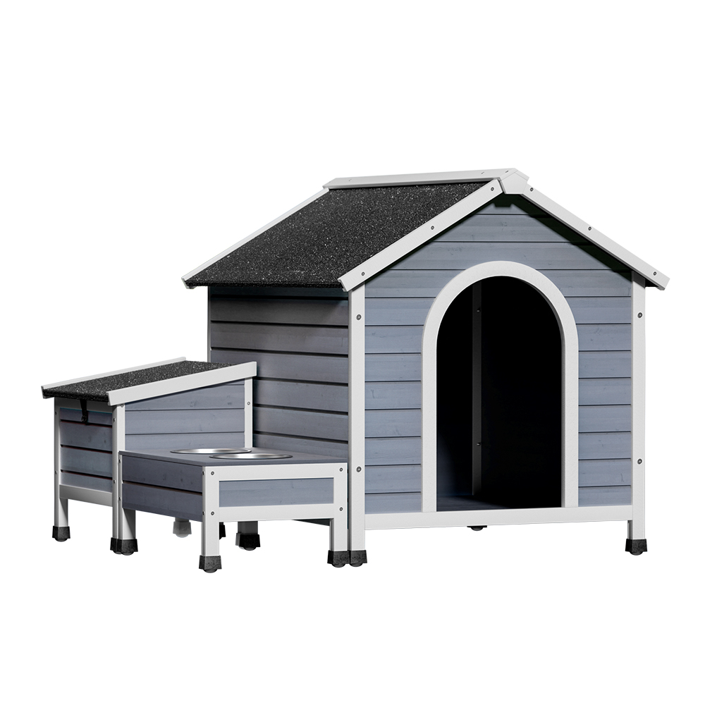 PET-GT-DH990-GR-AB-187650-00 i.Pet Dog Kennel House Large Wooden Outdoor Pet Kennels Indoor Puppy Cabin - Image 1