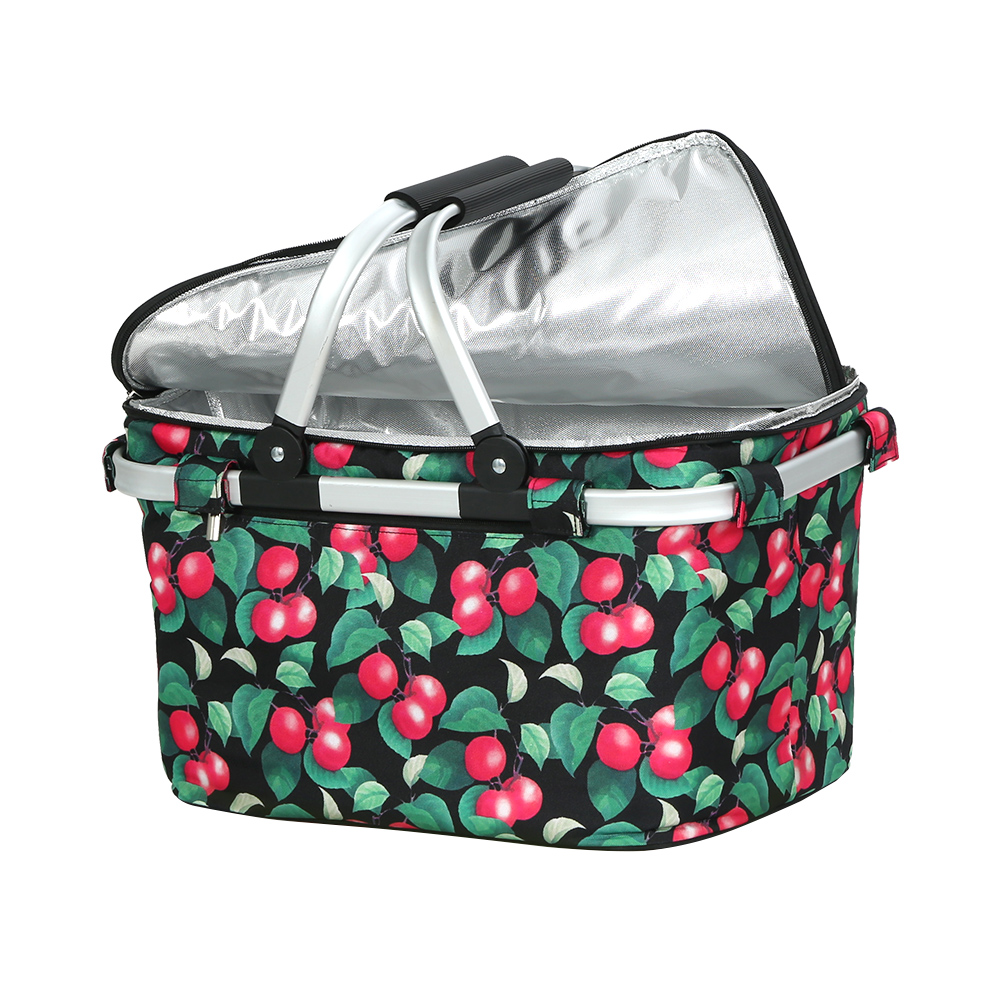 PICNIC-BAG-COVER-BKFR-00 Alfresco Picnic Basket Folding Bag Hamper Insulated Storage Food Cover - Image 1
