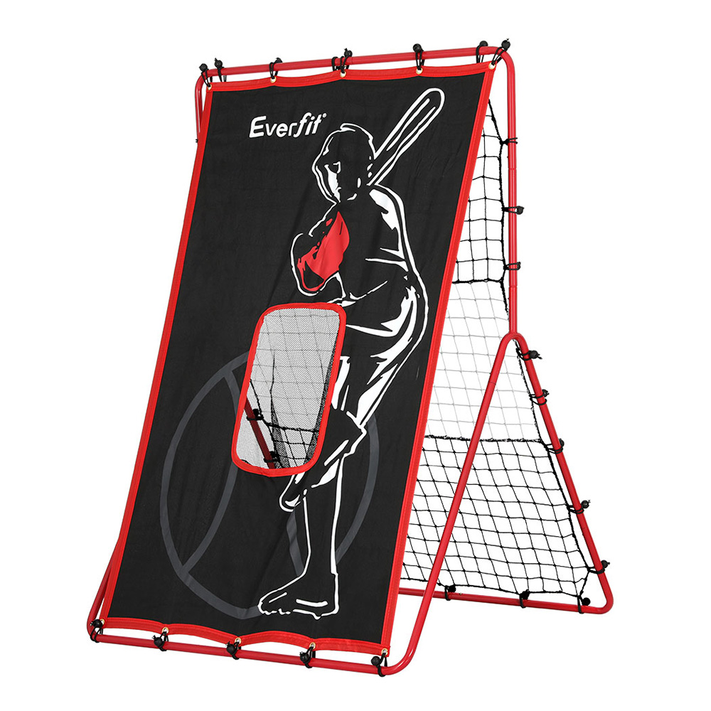 PN-B027-BK-96815-00 Everfit Baseball Net Rebound Pitching Kit Target Hitter 2 in 1 Training Aid - Image 1
