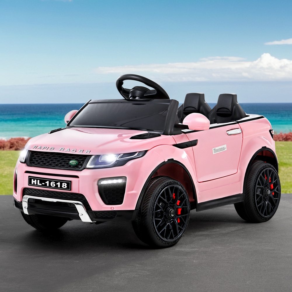 RCAR-EVOQUE-PK-202502281552-00 Rigo Kids Electric Ride On Car Range Rover-inspired Toy Cars Remote 12V Pink - Image 1
