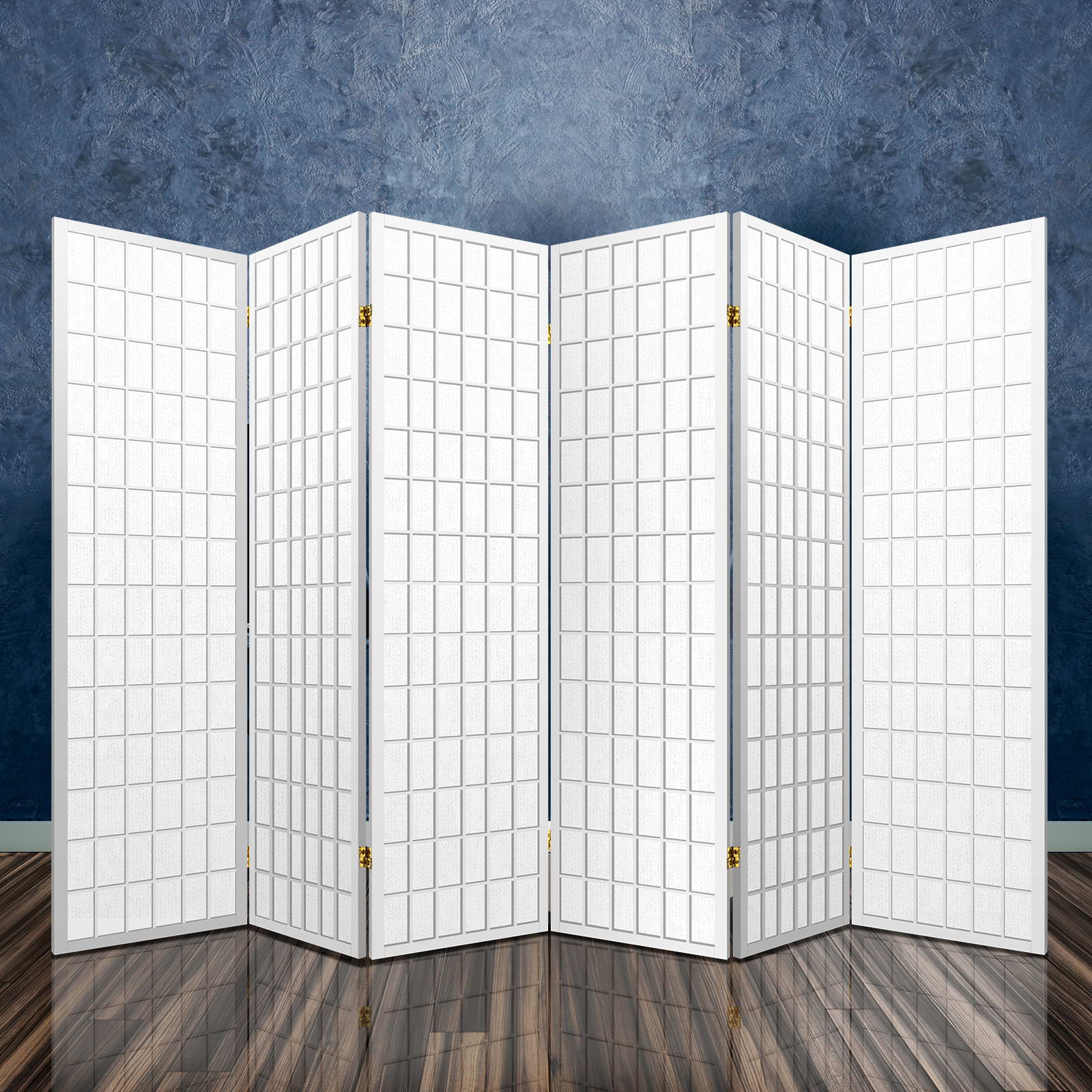 RD-4019-6P-WH-AB-202502281404-00 Artiss 6 Panel Room Divider Screen 261x179cm White - Image 1