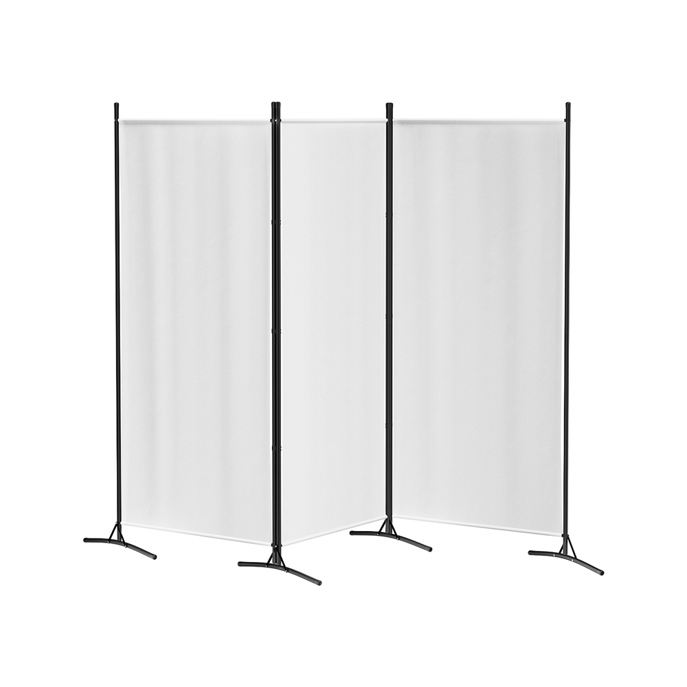 RD-D-PLY-260-WH-202503171800-00 Artiss 3 Panel Room Divider Screen 260x180cm Fabric White - Image 1