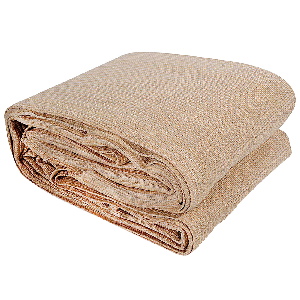 SAIL-DL-H-2X4-C-SA-00 Instahut Shade Sail 2x4m Rectangle 280GSM 98% Sand Shade Cloth - Image 1