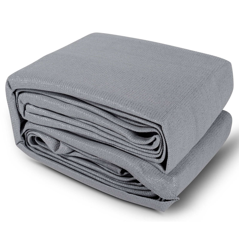 SAIL-H-5X6-C-GR-00 Instahut Shade Sail 5x6m Rectangle 280GSM 98% Grey Shade Cloth - Image 1