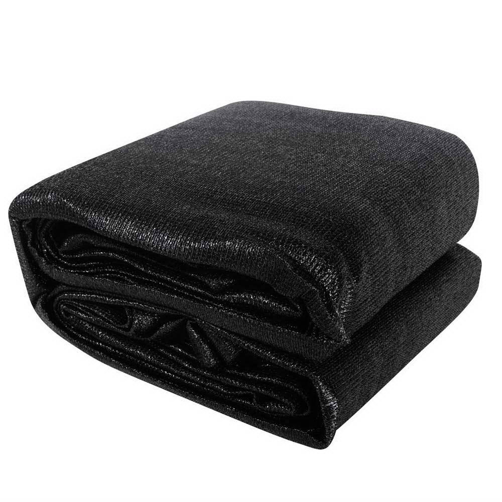 SAIL-H-5X7-C-BK-00 Instahut Shade Sail 5x7m Rectangle 280GSM 98% Black Shade Cloth - Image 1